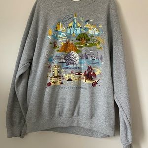 Disney land sweater crew neck
